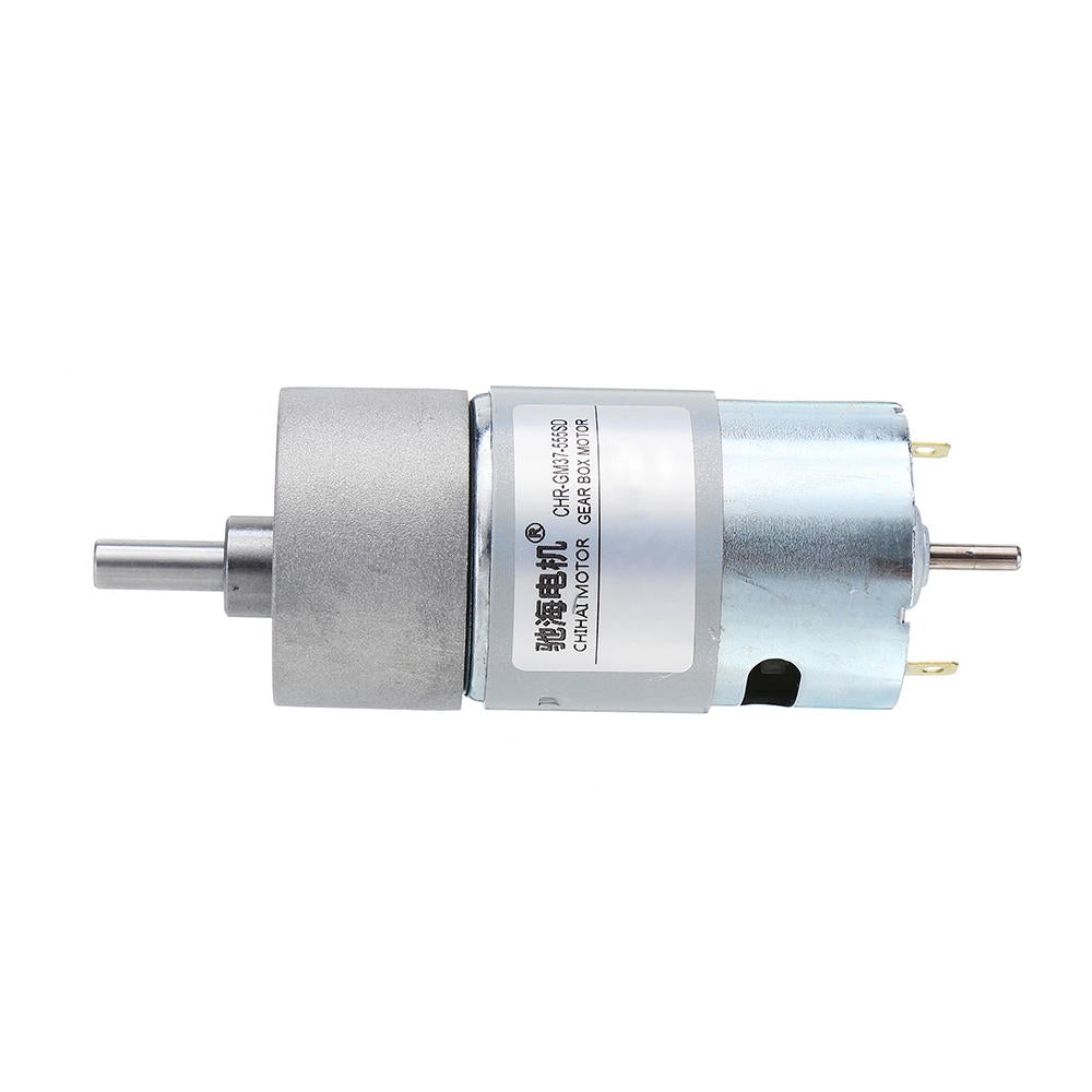 DC 12V 190rpm Gear Motor Double Shaft DC Motor