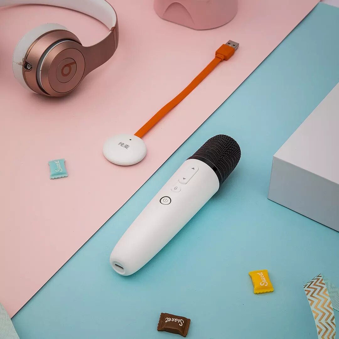 Smart Wireless Microphone for Xiaomi TV AI Intelligence Beautiful Voice KTV Mic Live Broadcast