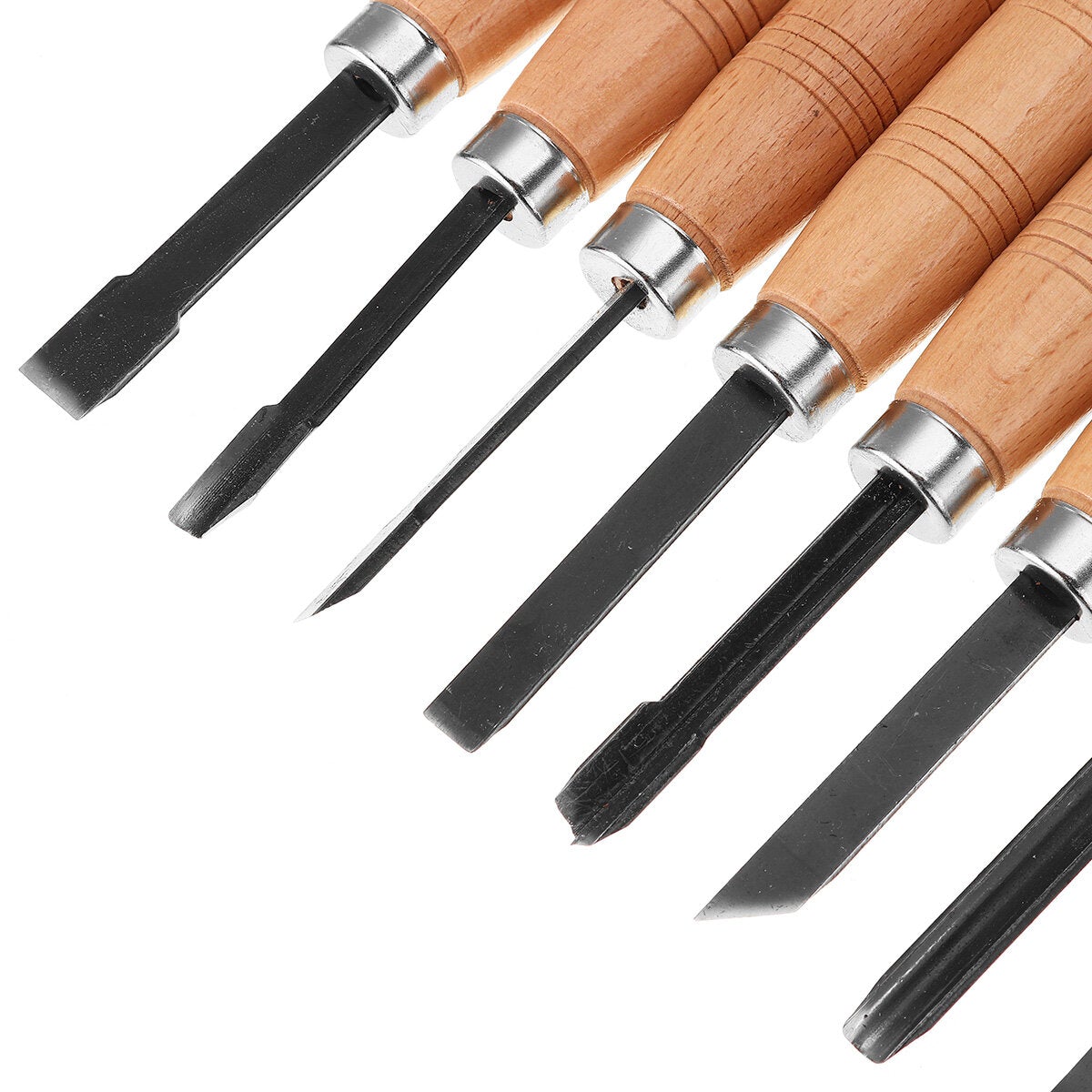 12Pcs Wood Carving Spoon Cutting Chip Hook Set Kit Wood Carving Whittling Tools