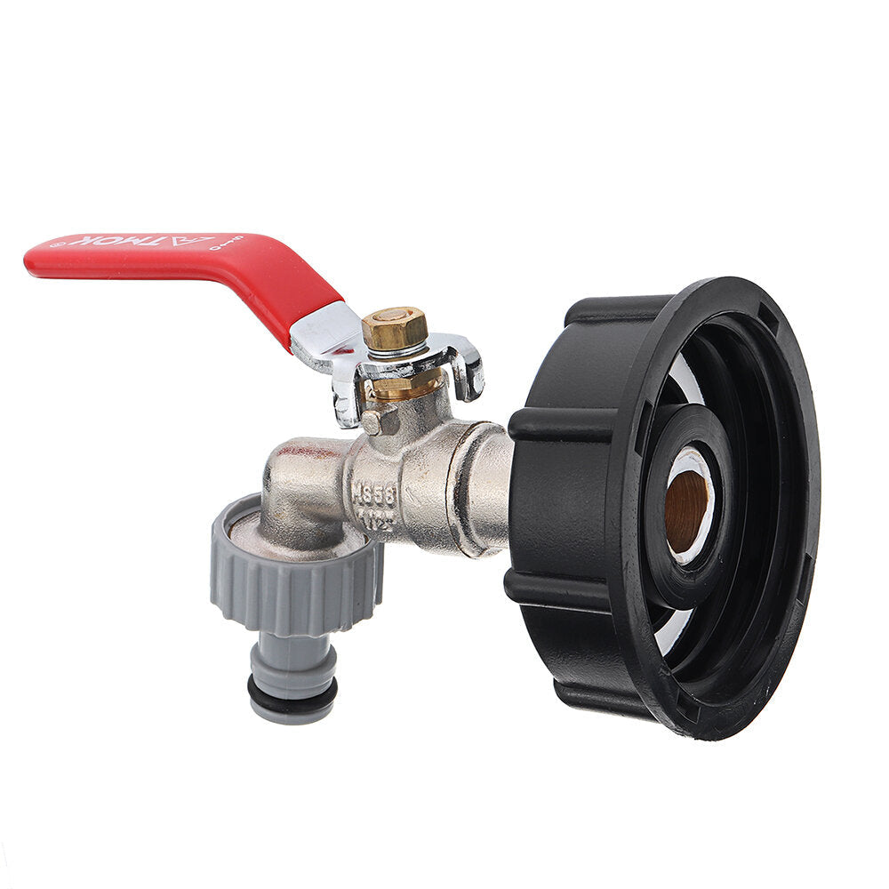 Faucet Tank Drain Adapter to Brass Garden Tap with 1/2'' Nozzle Hose Thread Outlet Connector Valve Fitting Parts for Home