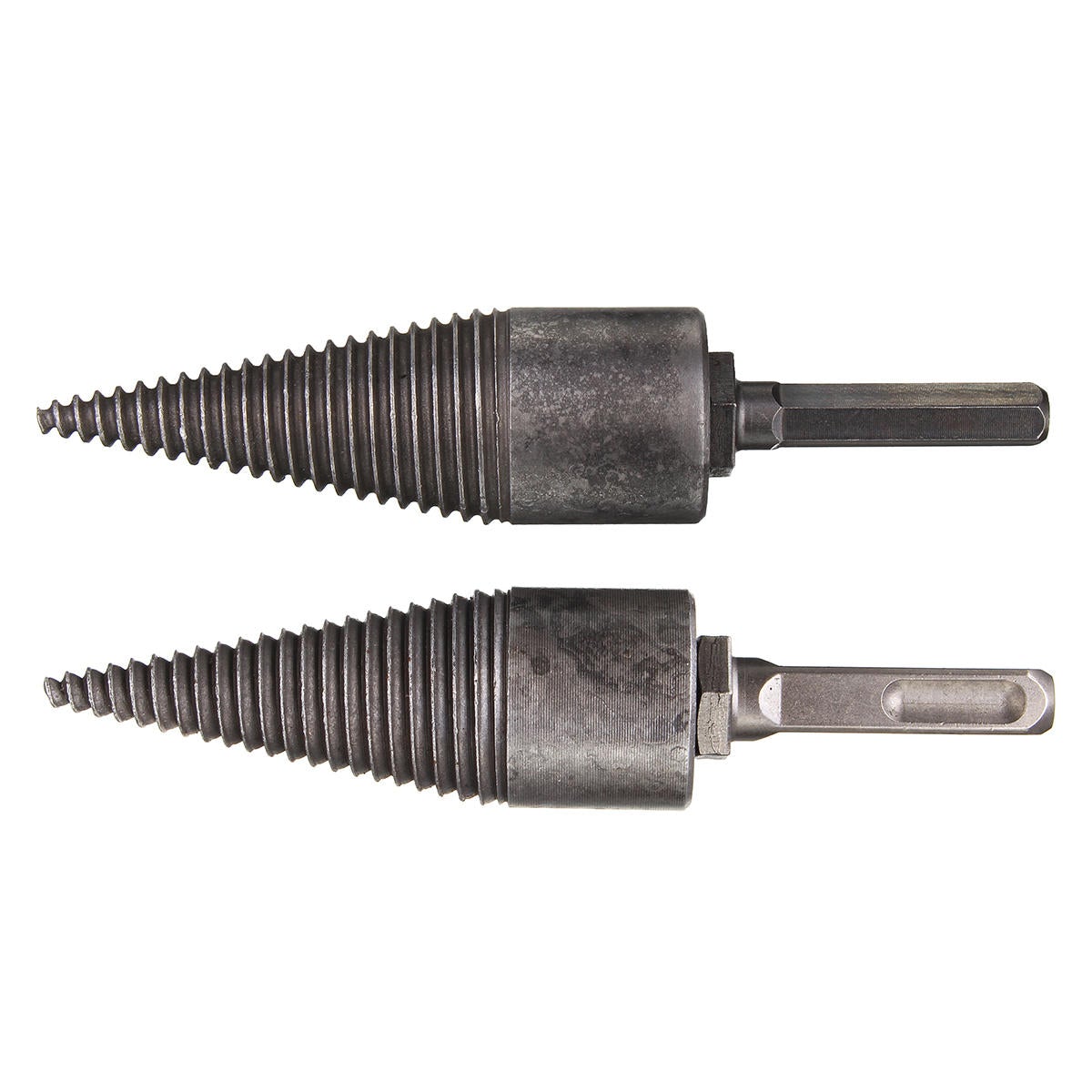 Hex Shank/Square Handle Firewood Splitting Drill Bit Wood Cone Drilling Tool Kit