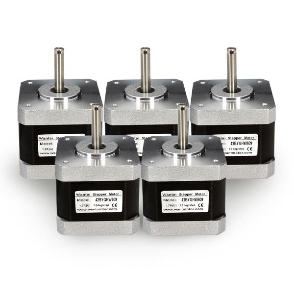 5pcs Two Phase Stepper Motor 40mm 3.6kg.cm 1.7A