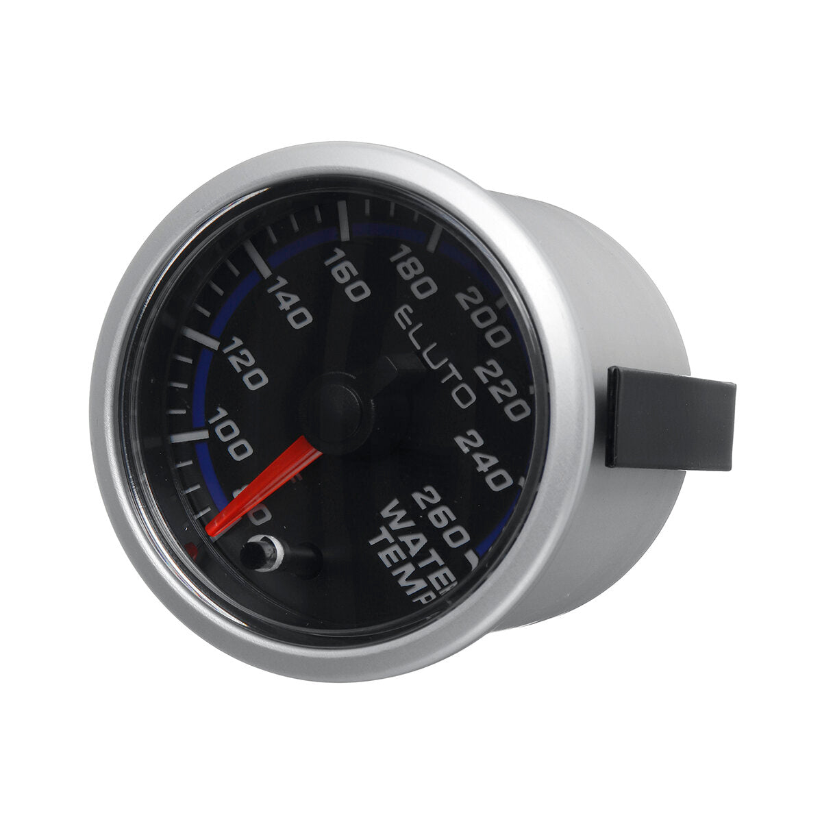 2Inch 52mm 80-260F Water Temperature Gauge 7 Color LED Black Face Car Meter with Sensor