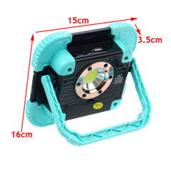 COB Solar Camping Light USB Rechargeable Waterproof Flood Light Work Lamp Floodlight for Outdoor Hiking Travel Fishing Emergency Car Repairing