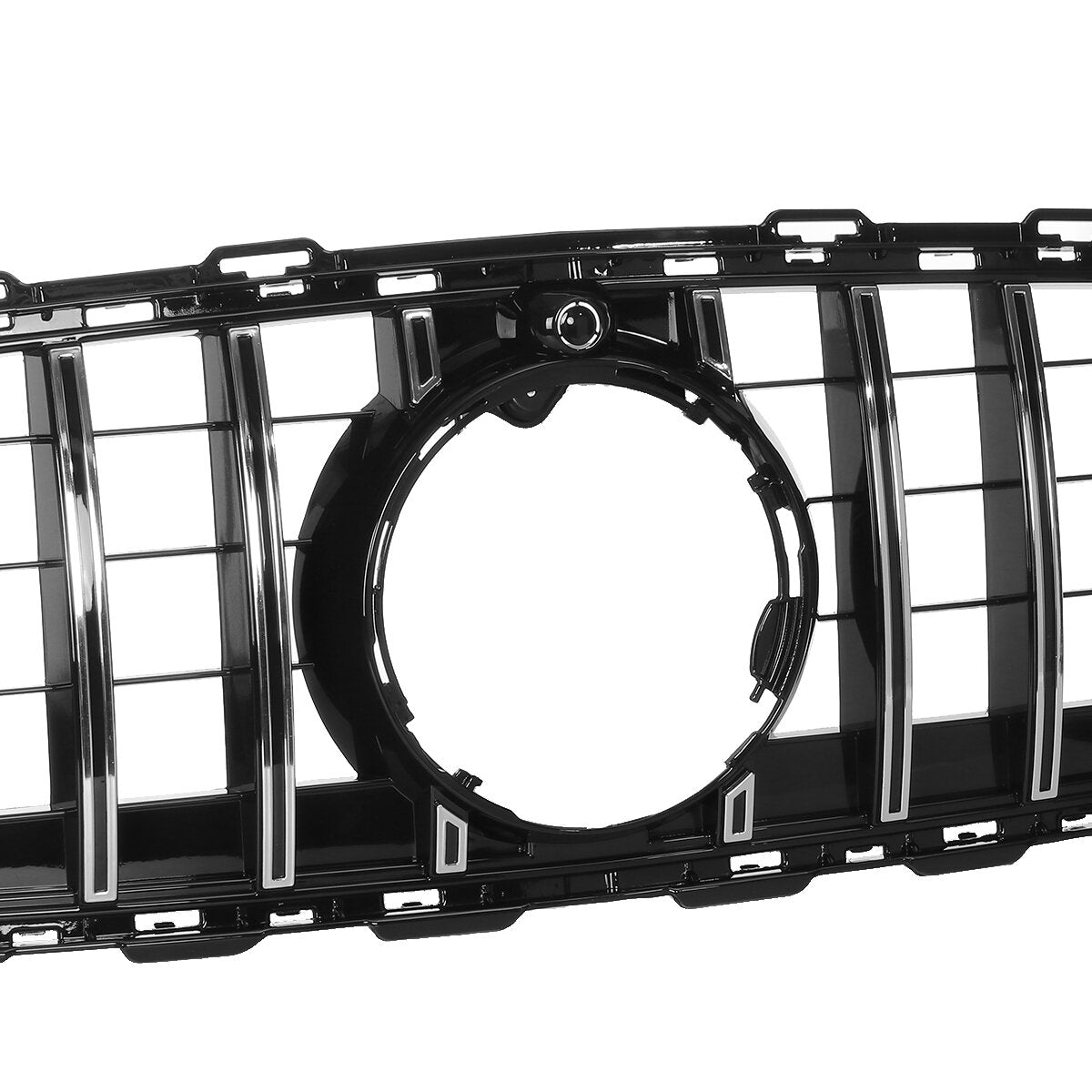 Chrome Silver GTR Style Front Grille Car Grill With Camera For Mercedes
