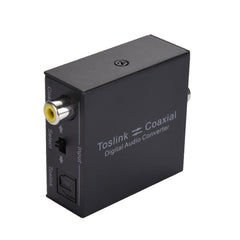 Fiber Coaxial Interchanger Digital 2-Way Audio Converter Small And Convenient