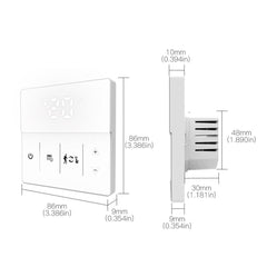 WiFi Intelligent Floor Water Heating / Boiler Temperature Controller Mobile Phone App Remote Control Panel Voice Control Support Alexa Google Home