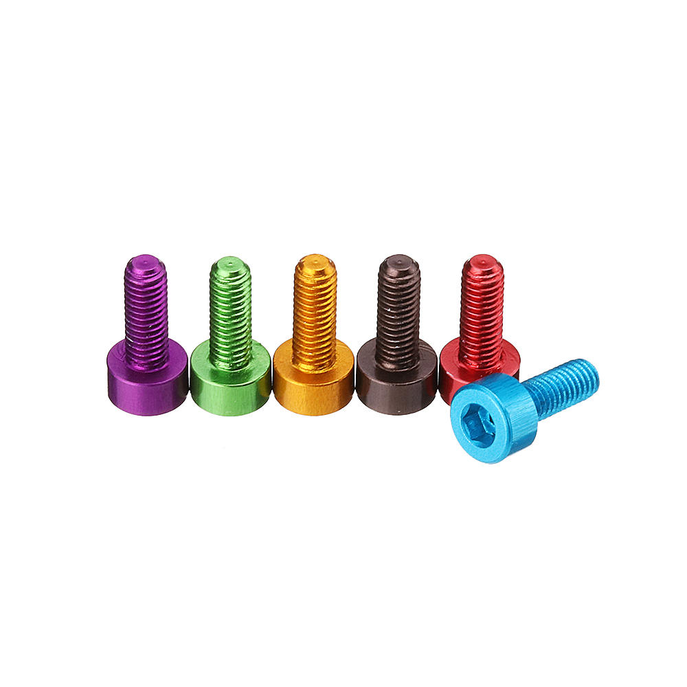 10Pcs M38mm Hex Socket Screw M3 Cap Head Bolt 7075 Aluminum Alloy Multicolor