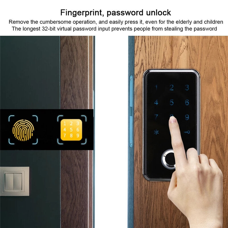 Smart Key less Biometric Fingerprint Digital Password Electronic Lock For Cabinet File Locker Cabinet Door Wardrobe Drawer Locker