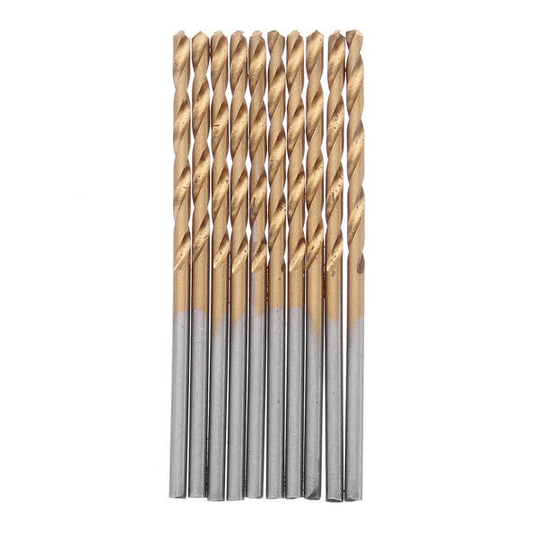 60pcs 1/1.5/2/2.5/3/3.5mm HSS Titanium Coated Twist Drill Bit Straight Shank