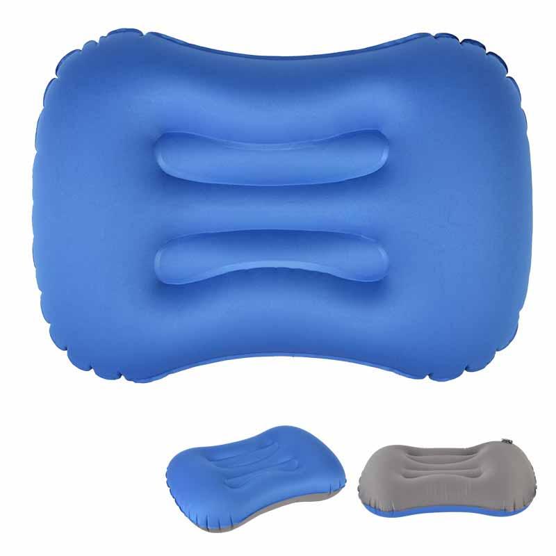 Outdoor Travel Air Inflatable Pillow Sleep Headrest Neck Massage Folding Cushion