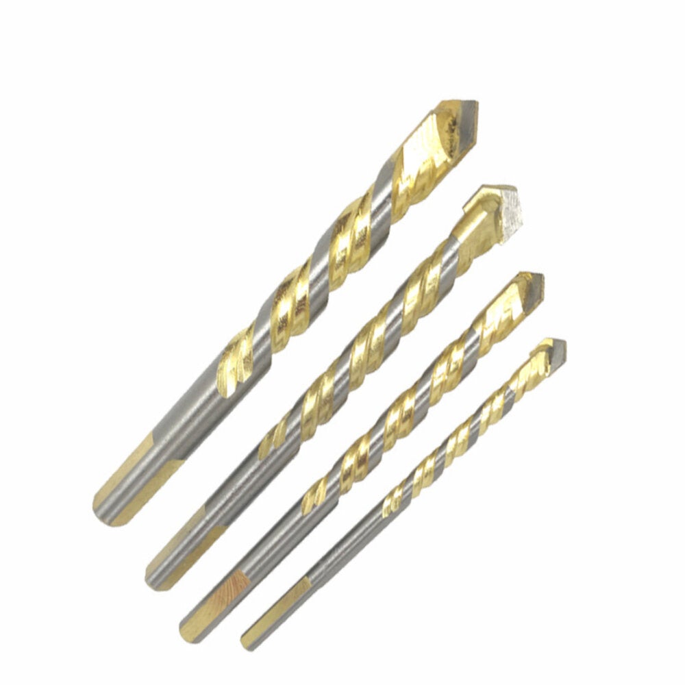 4/5/6/7/10Pcs Multi-functional Tungsten Carbide Tip Glass Drill Bit Set Triangle Bits For Porcelain Ceramic Plastic Wood