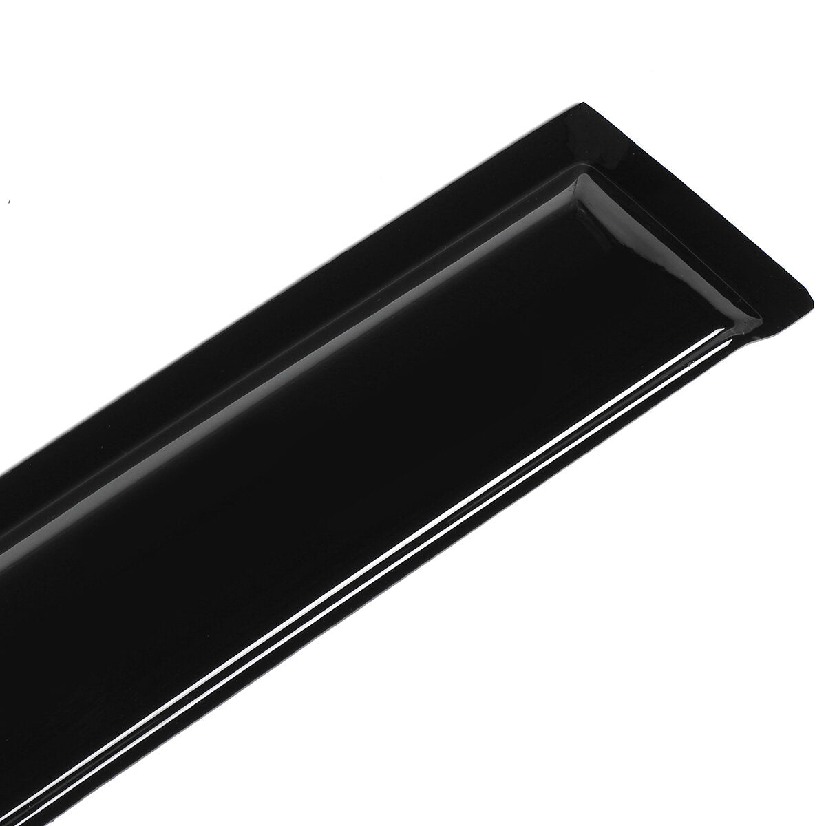 4Pcs Plastic Exterior Visor Vent Shades For 03-07 Accord 4DR Coupe Mugen Style 3D Wavy Black Window Sun Rain Guard Deflector