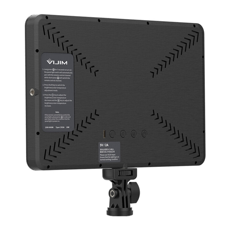 Flat Panel Light 2500K-9000K Bi-Color CRI 90+ Soft Lighting with Remote Control LED Video Lamp for Photography Live Broadcast