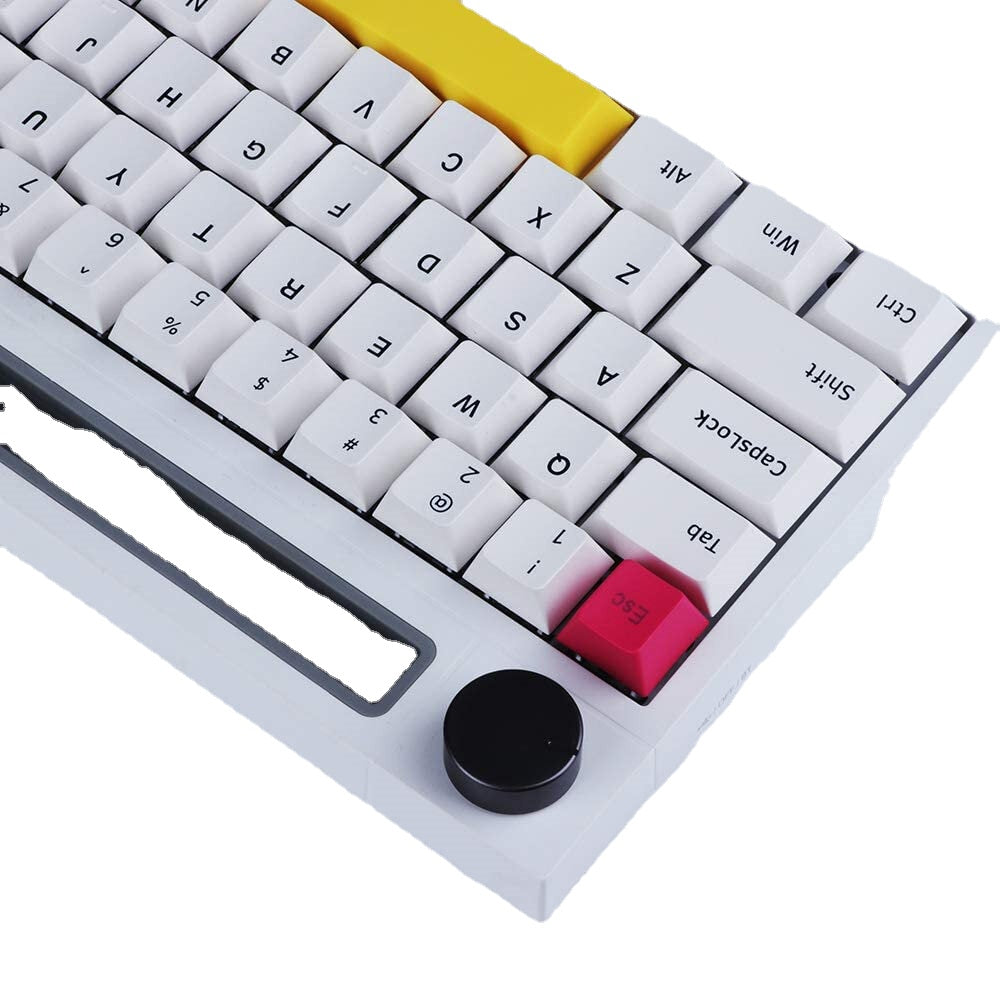 Wireless Mechanical Keyboard 62Keys Bluetooth 3.0 Dual Mode Built-in Battery Type-C Interface With Volume Botton for PC Laptop Smartphone Tablet