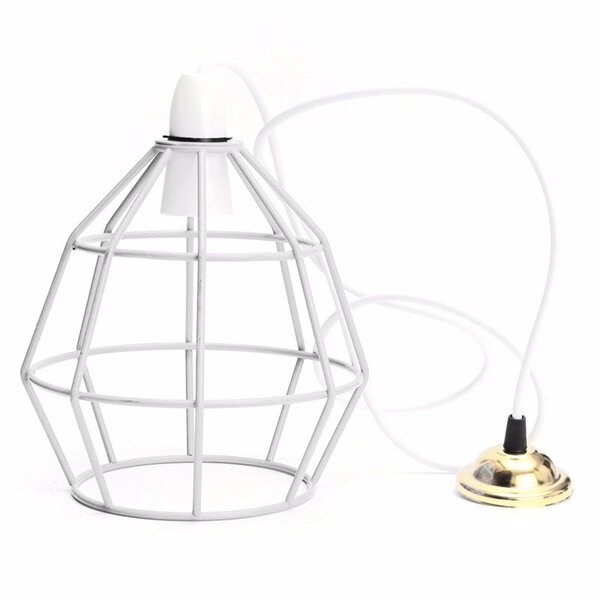 Vintage Industrial Style Metal Cage Wire Frame Ceiling Pendant Light Lamp Shades 110-240V