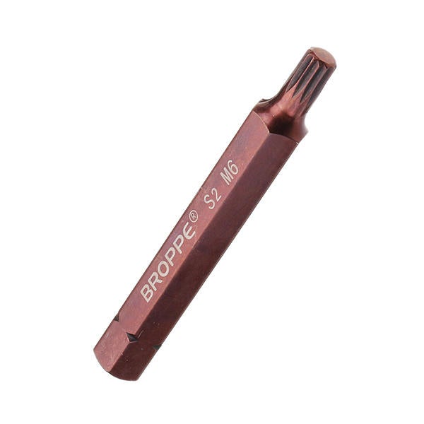 5pcs M5-M12 75mm Magnetic Star Screwdriver Bit S2 Steel 10mm Hex Shank