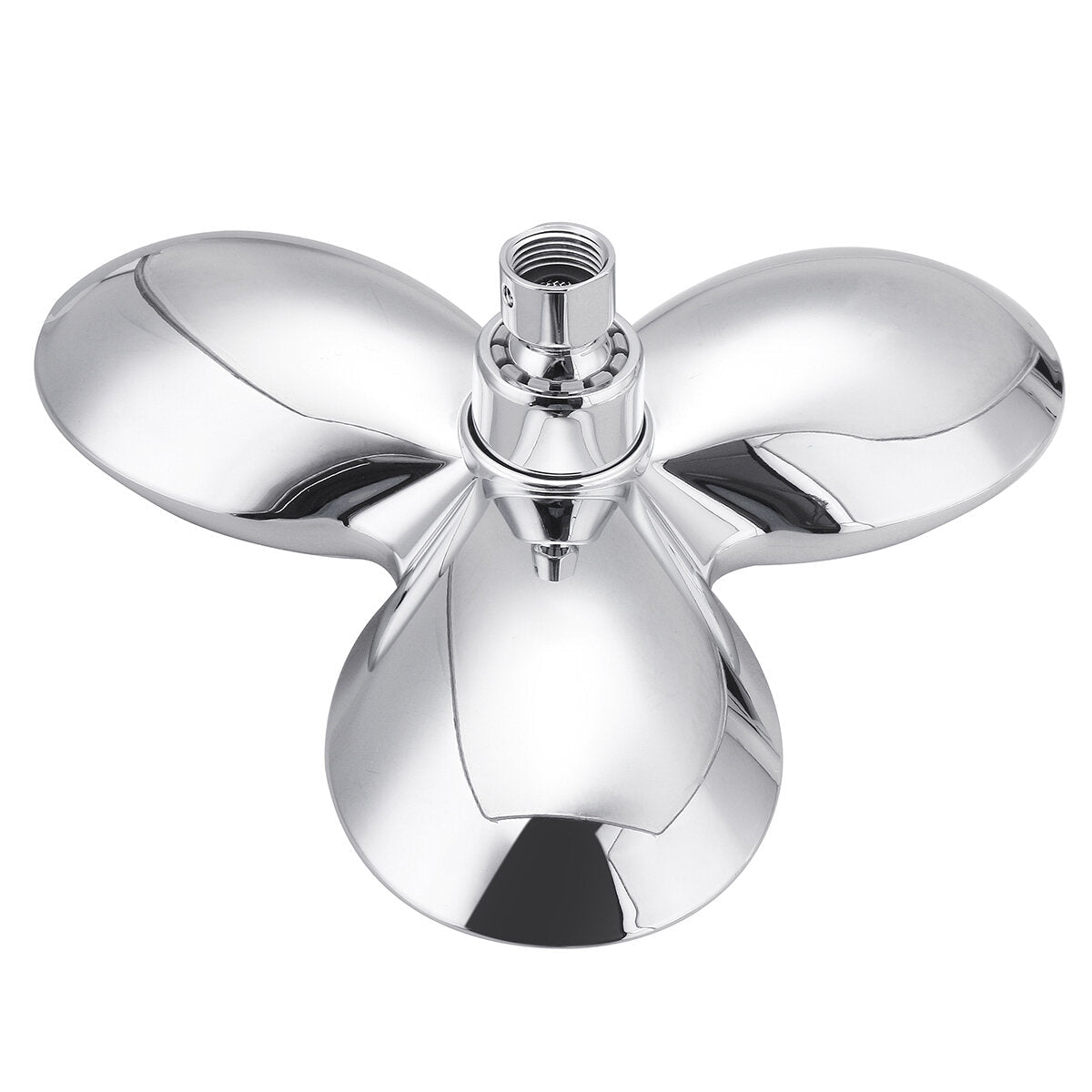106 Nozzles Angle Adjustable Waterfall Rainfall Shower Heads Chrome Plated Trident Shape Head