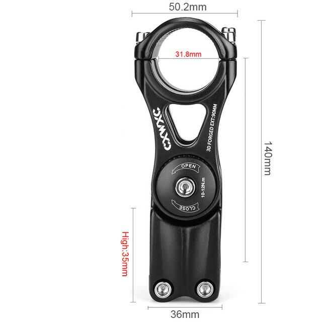 Bicycle Stem Adjustable Bike Handlebar Stem Clamp Fork Extender For MTB BMX Road Mountain Bike 31.8*90/110/145mm