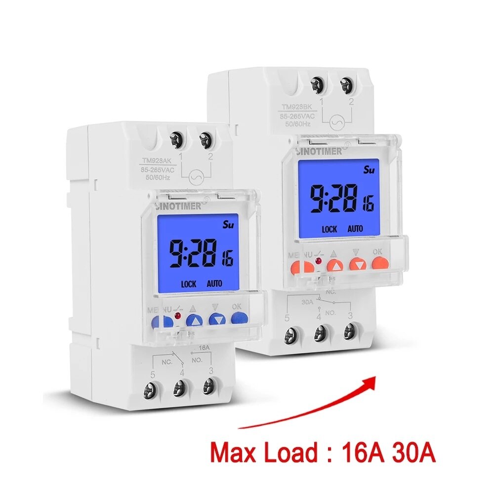LCD Display Smart Power Time Controller Switch Timer Year Month DayTime Switch