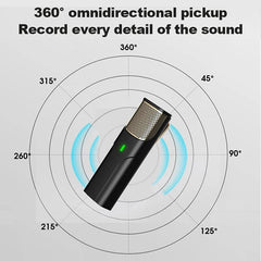 Wireless Lavalier Microphone Noise Cancel Low Latency Mini Receiver Plug-Play Mic for Vlog Video Recording