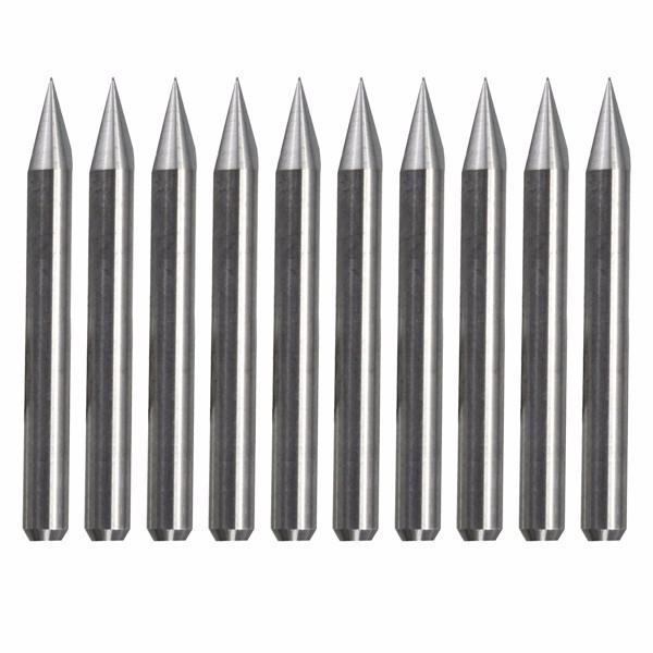10Pcs 0.1mm 30Degree Carbide PCB Board Engraving Bits CNC Router Tool V-shape