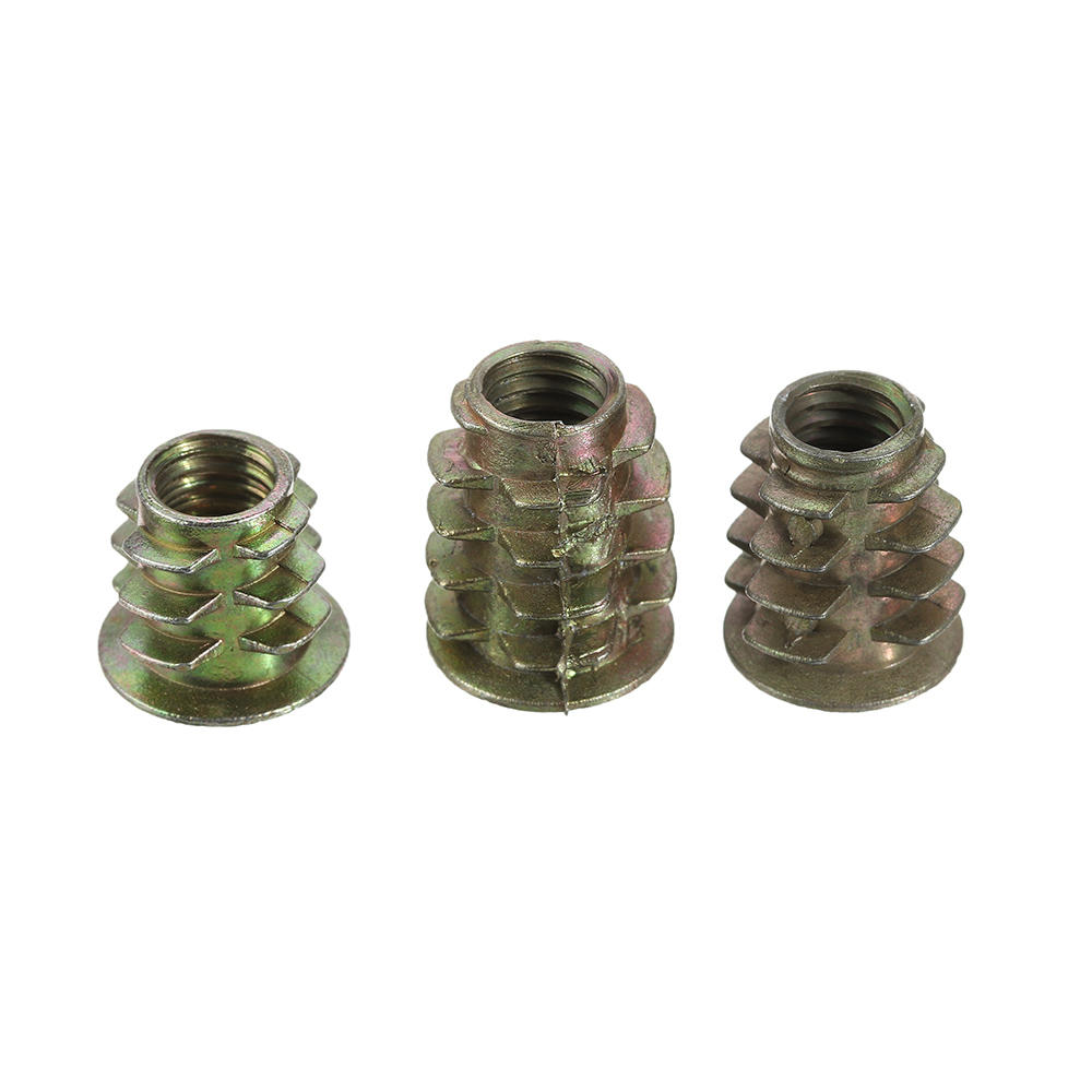 70Pcs M4/M5/M6 Zinc Alloy Wood Furniture Hex Socket Drive Head Threaded Insert Nut Internal and External Nut 8-15mm
