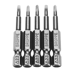 5pcs 2.3 1/4 Inch Hex Magnetic Triangle 50mm Screwdriver Bits Set
