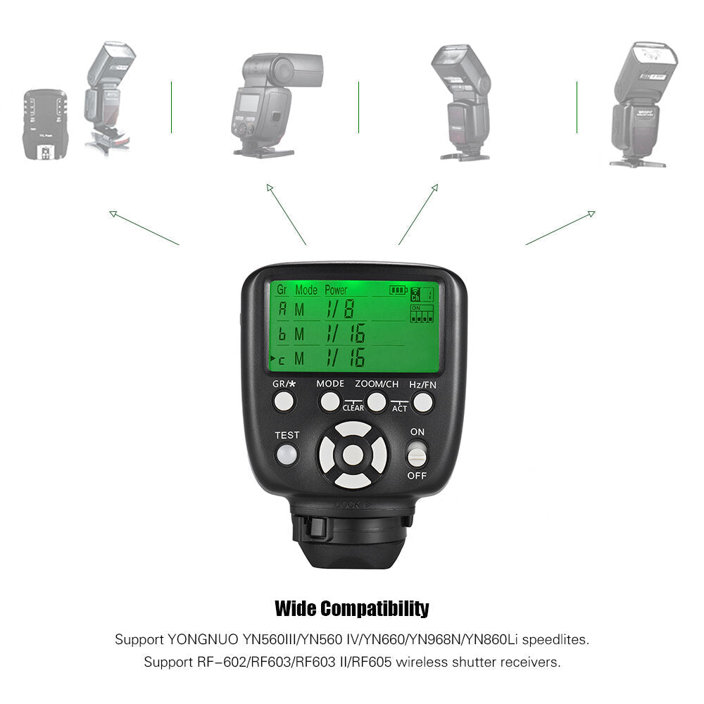 Wireless Flash Trigger Controller Trasmitter for Yongnuo Flash Light YN-560III YN560IV RF-602 RF-603 II for Canon for Nikon Camera