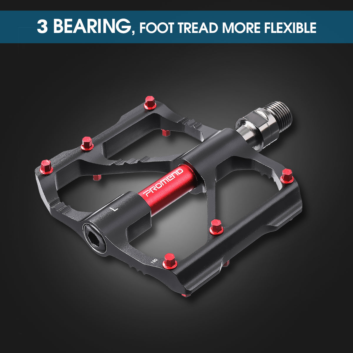 1 Pair Bicycle Pedals Ultralight CNC Flat Anti-skid Bearings Pedals Aluminum Alloy 3 Bearings Mountain Bicycle Platform Pedal Cycling Accessories