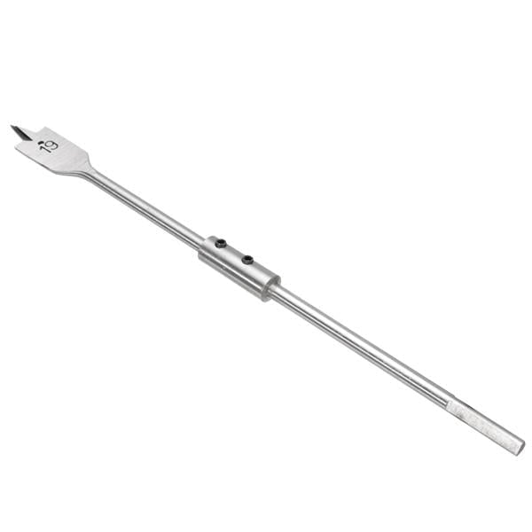 13pcs 6-25mm Wood Spade Flat Drill Bits with Extension Rod 1/4 Inch Hex Shank