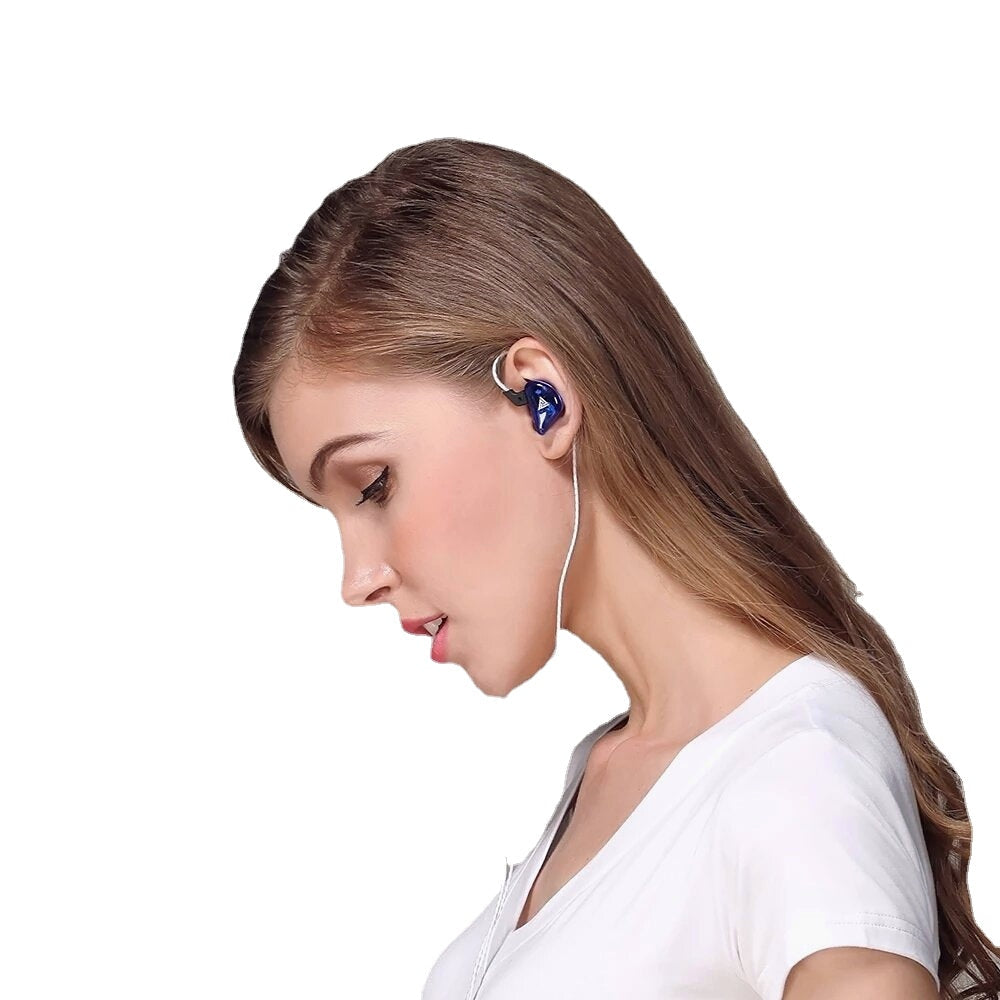 Wired Earphone Stereo Bass Noise Reduction 10MM Dynamic Earbuds 3.5MM In-Ear Sports Headset with HD Mic
