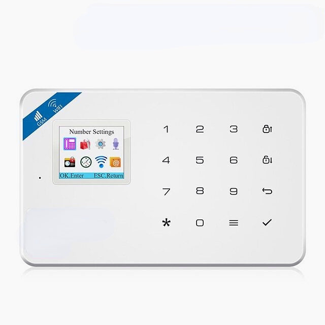 Smart WIFI GSM Security Alarm System Burglar Motion Detector Smoke Door Window Sensor Works with Alexa Home