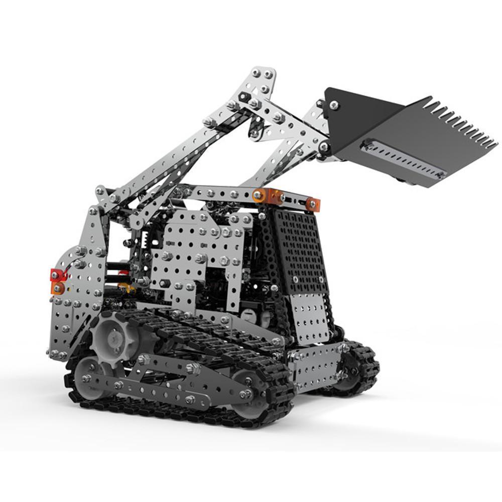 2.4G 10CH 1178PCS Stainless Steel DIY RC Car for Caterpillar Forklift Model Vehicles