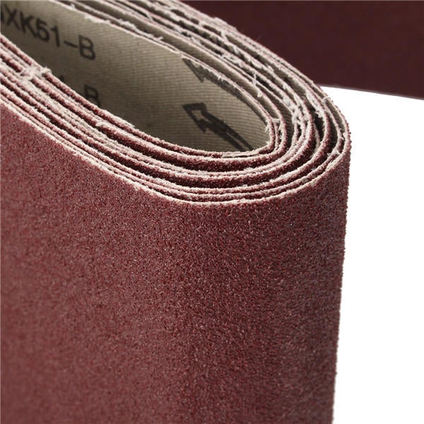 10pcs 15x122cm 60 Grit Alumina Abrasive Sanding Belts Oxide Abrasive Strips