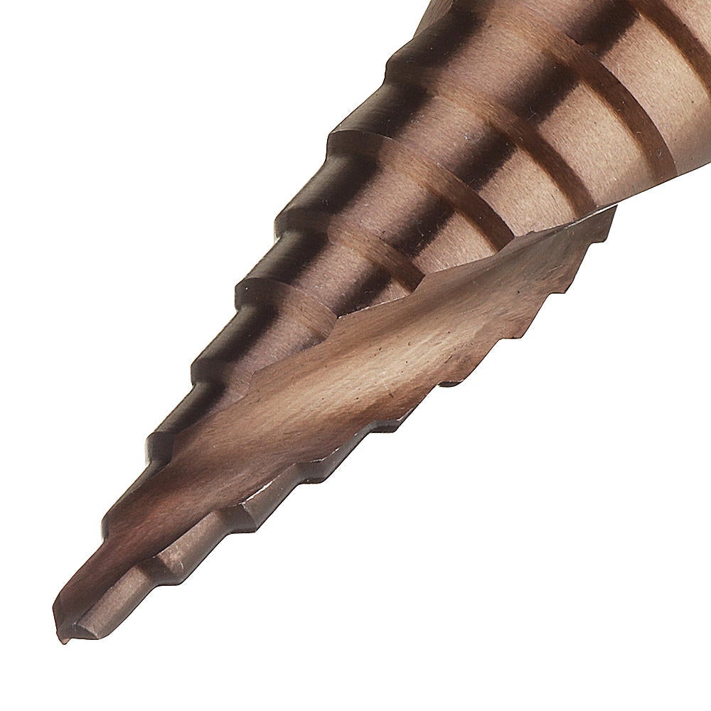 Cobalt Step Drill Bit Triangle Shank 4-12/4-20/4-32mm Spiral Flute Step Drill