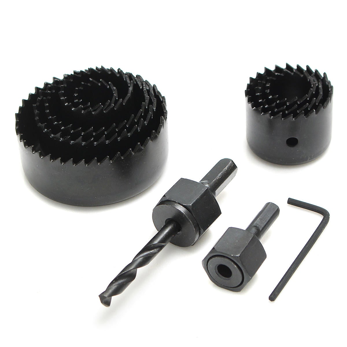 11pcs Hole Saw Cutter Set 19-64mm Carbon Steel for Wood Metal Cutting