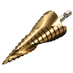 3pcs HSS Spiral Grooved Step Drill Bit 4-12/4-20/4-32