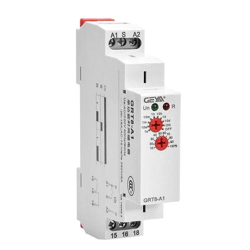 Single Function Din Rail Time Relay Industrial Control Auto Timer Relays Time Delay,AC230V AC/DC12-240V