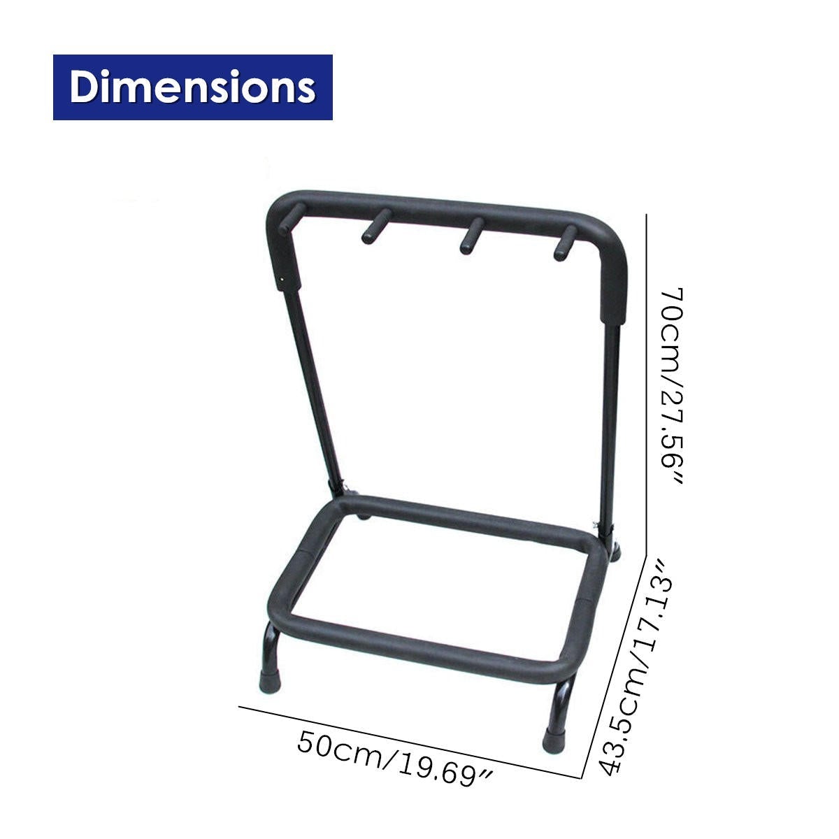 Foldable Stainless Steel Guitar Stand Bass Holder
