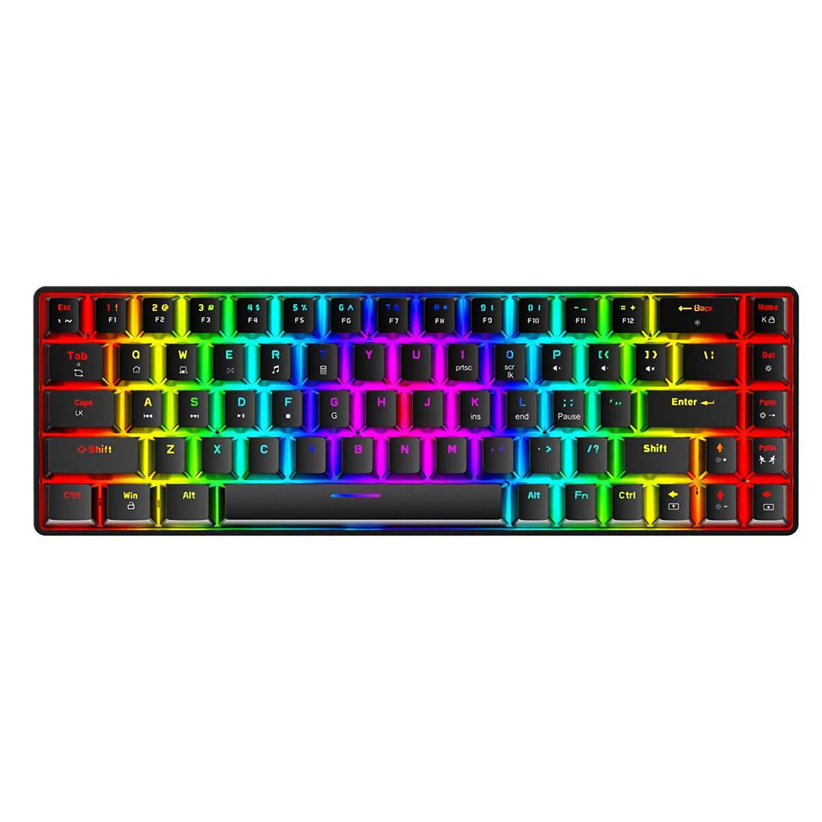 Mechanical Keyboard 68 Keys TTC Switch Hot Swappable Dual Mode Wireless Bluetooth 5.1 Type-C Wired RGB Backlit RK68 Gaming Keyboard