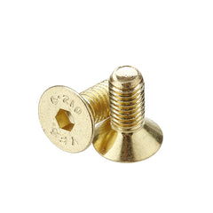 50Pcs Titanium Plated M5 Hex Socket Flat Head Countersunk Screws Alloy Steel 12.9 Grade Screw Bolt M5*12