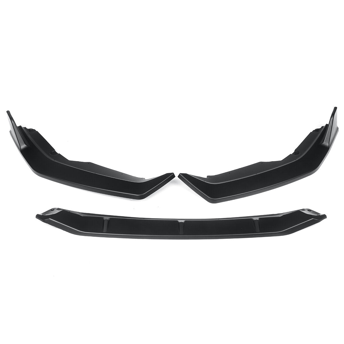 Matte Black Front Bumper Lip Body Kit Spoiler