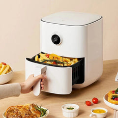 Air Fryer 1500W 3.5L 360 Hot Air Circulation Oven Cooker Oil Free Low Fat 24-hour Smart Appointment for Baking Roasting Dehydrating