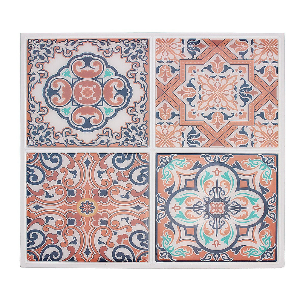 Wall Tile Sticker Self-adhesive PVC Kitchen Bathroom Floor Home Decoration 10"x10"