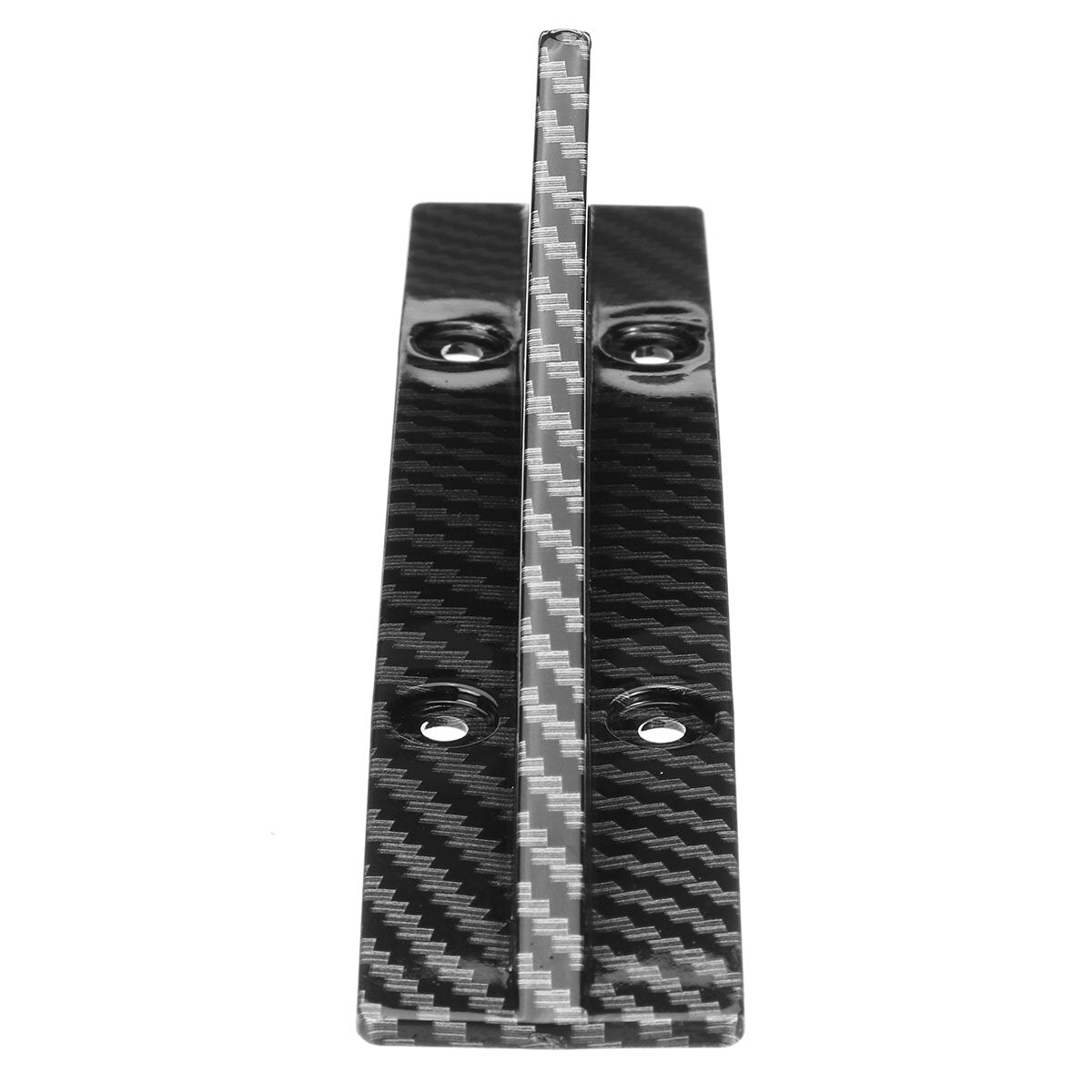 4PCS Car Universal Carbon Fiber Look Rear Bumper Lip Diffuser Shark Fins Trim Spoiler