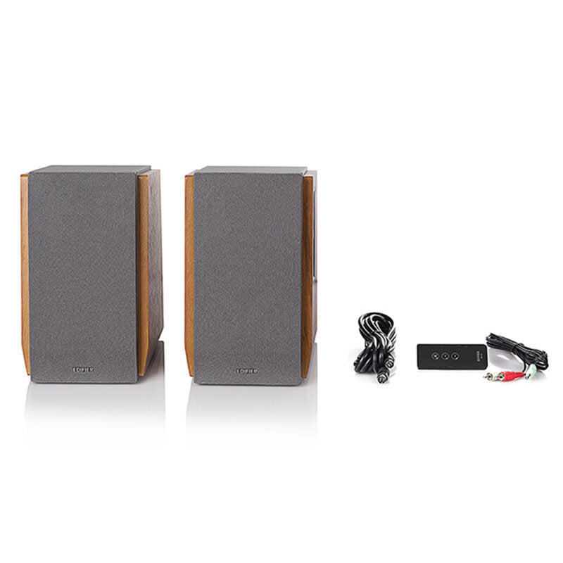 Subwoofer Multimedia Computer Speaker Desktop 2.0 60W Wooden Bass Bookshelf Active Speaker