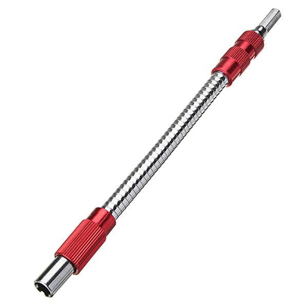 200mm Metal Flexible Extension Drill Shaft 1/4 Inch Hex Screwdriver Bit Holder