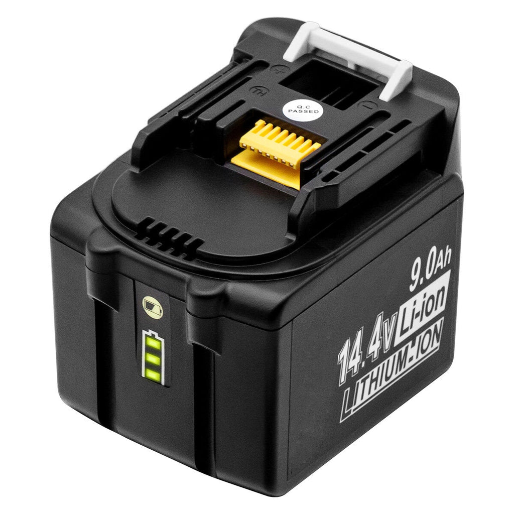 LED Light MAK-14.4B-Li 9.0Ah Power Tool Replacement Battery 14.4V Tool For Makita BL1430 BL1440