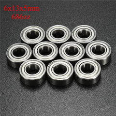 10pcs 6x13x5mm Ball Bearings Deep Groove Miniature Bearing